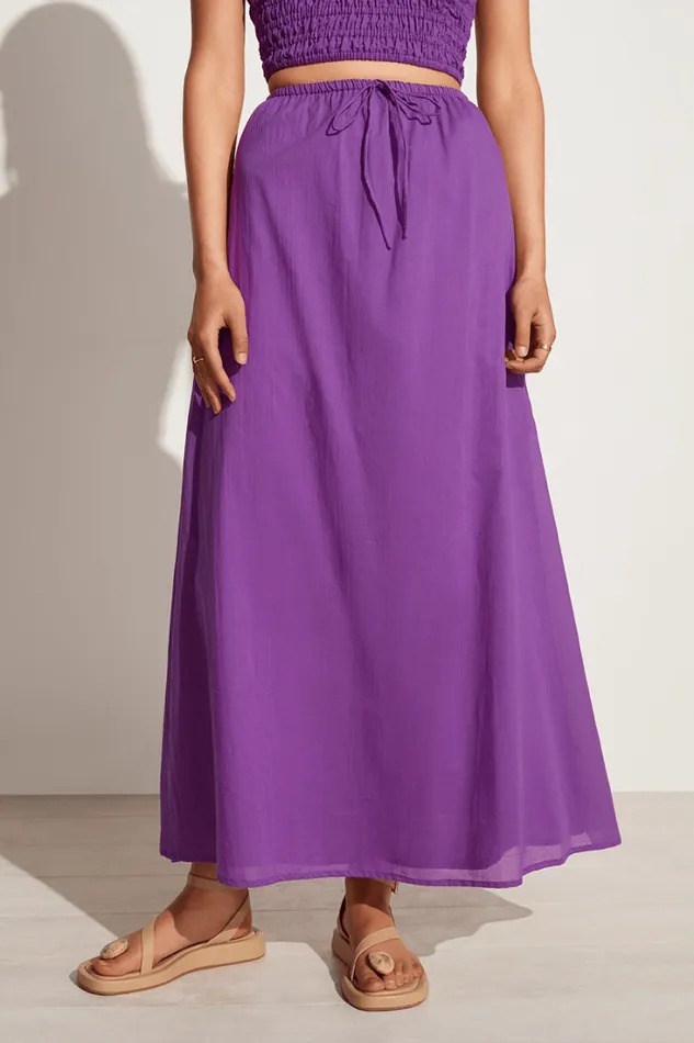 Women Faithfull The Brand Skirts and Shorts Jaddha Maxi Skirt Violet 8211 Final Sale
