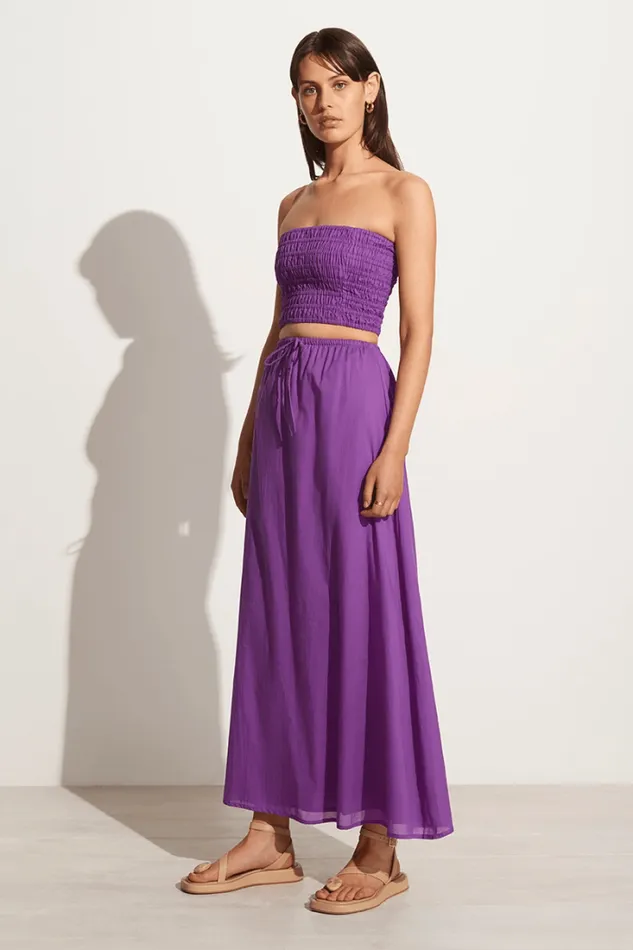 Women Faithfull The Brand Skirts and Shorts Jaddha Maxi Skirt Violet 8211 Final Sale