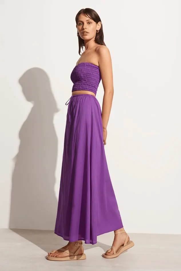 Women Faithfull The Brand Skirts and Shorts Jaddha Maxi Skirt Violet 8211 Final Sale