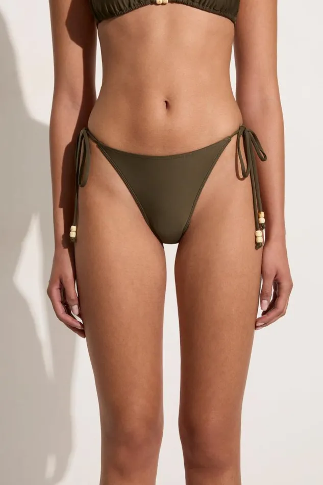 Women Faithfull The Brand Swim Ada Bikini Bottoms Khaki