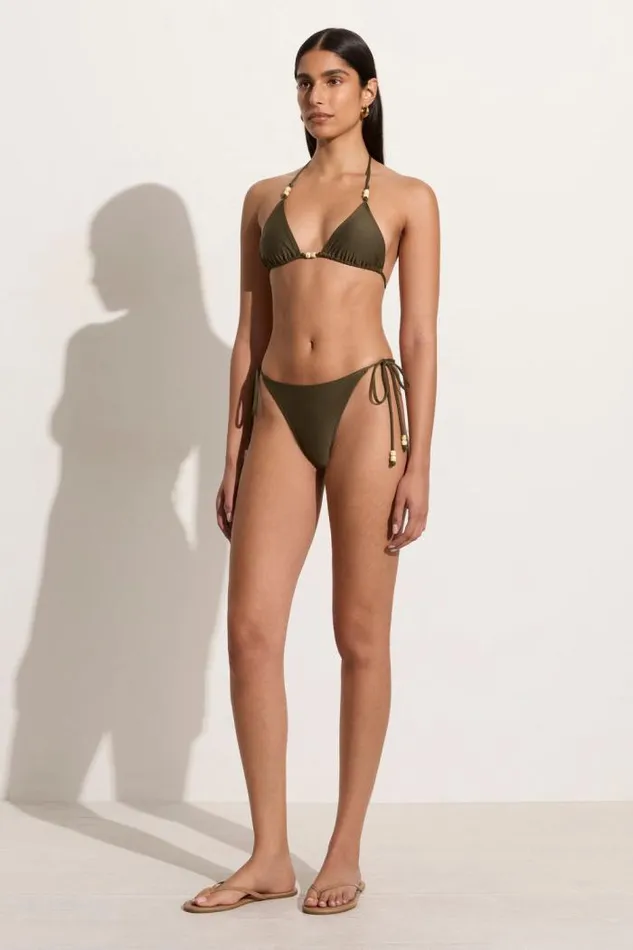 Women Faithfull The Brand Swim Ada Bikini Bottoms Khaki