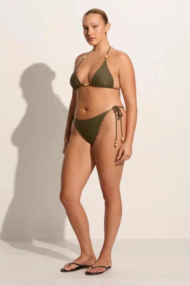 Women Faithfull The Brand Swim Ada Bikini Bottoms Khaki