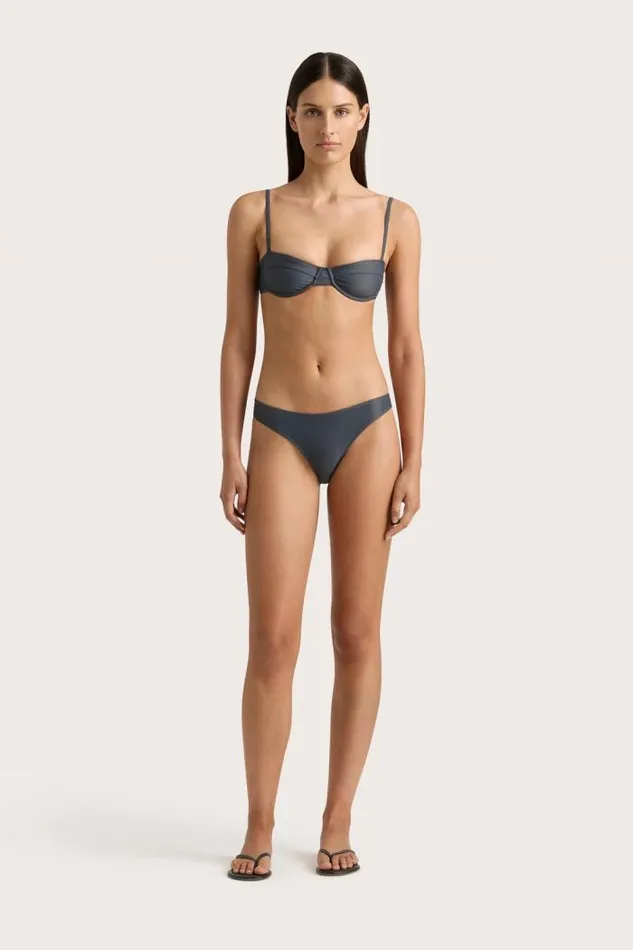 Women Faithfull The Brand Swim Bebe Bikini Bottom Charred Navy