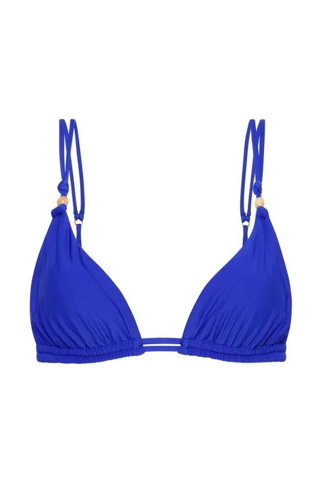 Women Faithfull The Brand Swim El Bajio Bikini Top Cobalt