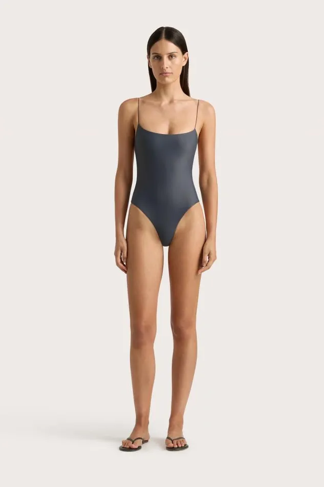 Women Faithfull The Brand Swim Elea One Piece Charred Navy