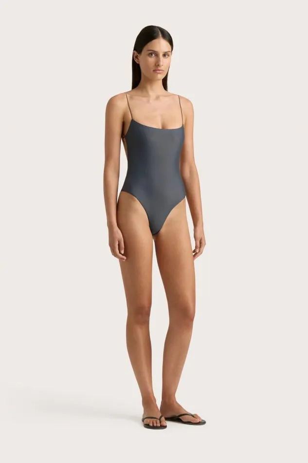 Women Faithfull The Brand Swim Elea One Piece Charred Navy