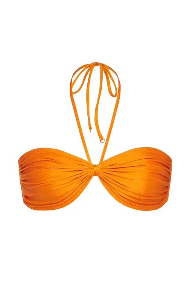 Women Faithfull The Brand Swim La Brisa Bikini Top Turmeric 8211 Final Sale