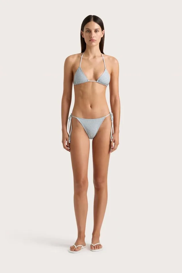 Women Faithfull The Brand Swim Leo Bikini Bottom Oliander Sky Blue