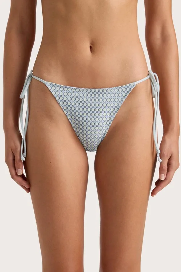 Women Faithfull The Brand Swim Leo Bikini Bottom Oliander Sky Blue