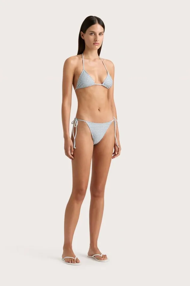 Women Faithfull The Brand Swim Leo Bikini Bottom Oliander Sky Blue