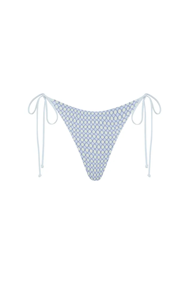 Women Faithfull The Brand Swim Leo Bikini Bottom Oliander Sky Blue