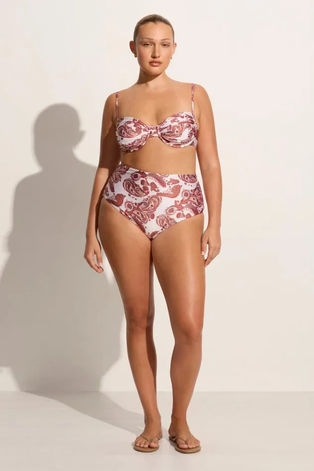 Women Faithfull The Brand Swim Reyes Bikini Bottoms Alessia Paisley