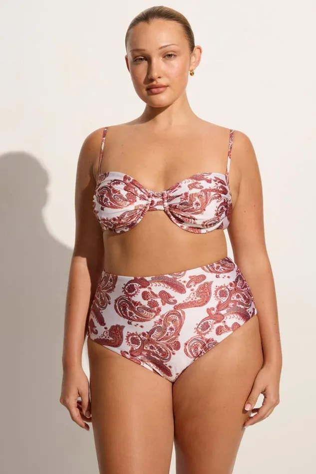 Women Faithfull The Brand Swim Reyes Bikini Bottoms Alessia Paisley