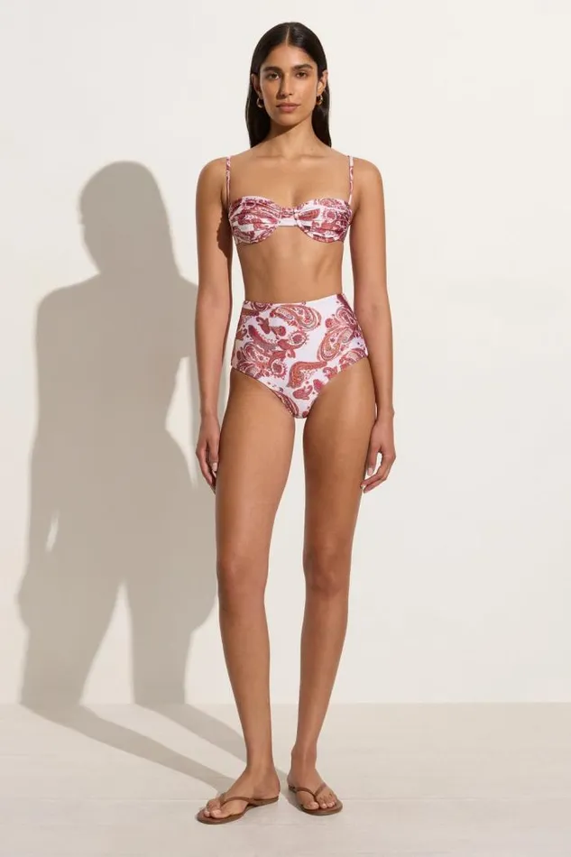 Women Faithfull The Brand Swim Reyes Bikini Bottoms Alessia Paisley