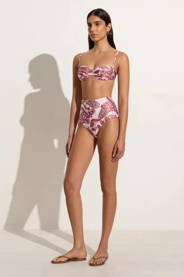 Women Faithfull The Brand Swim Reyes Bikini Bottoms Alessia Paisley