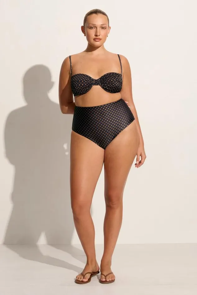 Women Faithfull The Brand Swim Stefania Bikini Top Ludovica Polka Dot