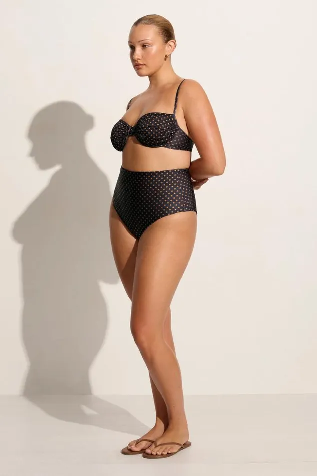 Women Faithfull The Brand Swim Stefania Bikini Top Ludovica Polka Dot