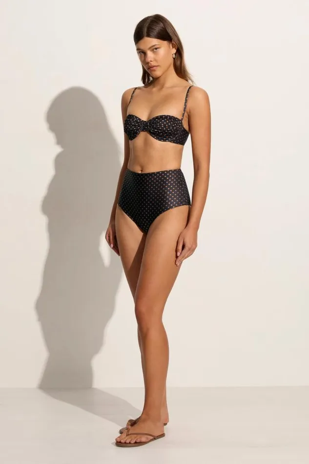Women Faithfull The Brand Swim Stefania Bikini Top Ludovica Polka Dot