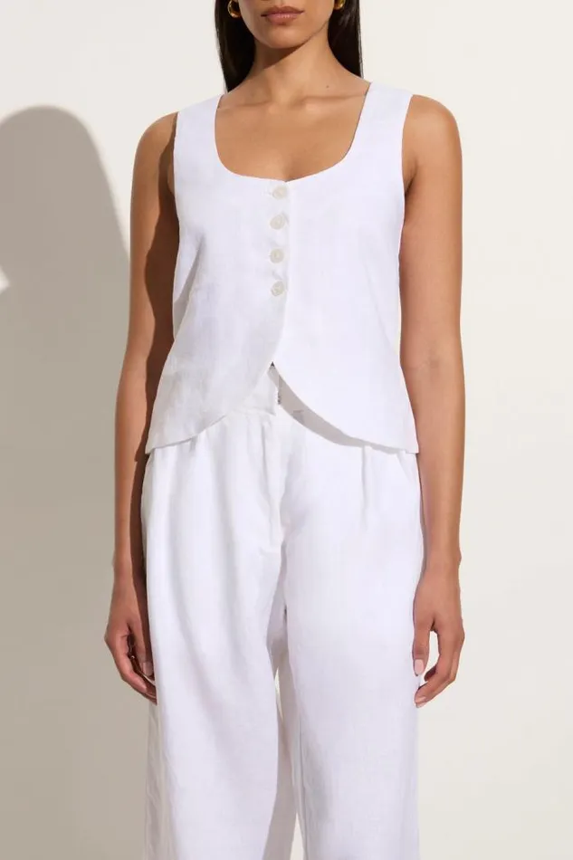 Women Faithfull The Brand Tops Stanze Vest White
