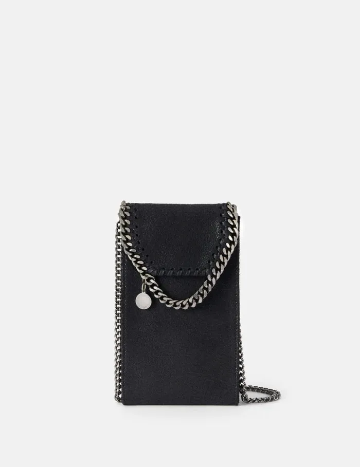 Women Falabella Crossbody Phone Pouch Black Stella McCartney Iconic Falabella