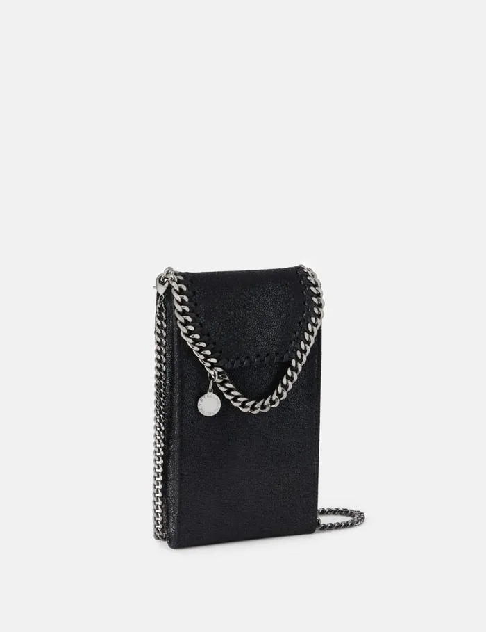 Women Falabella Crossbody Phone Pouch Black Stella McCartney Iconic Falabella Women Falabella Crossbody Phone Pouch Black Stella McCartney Iconic Falabella