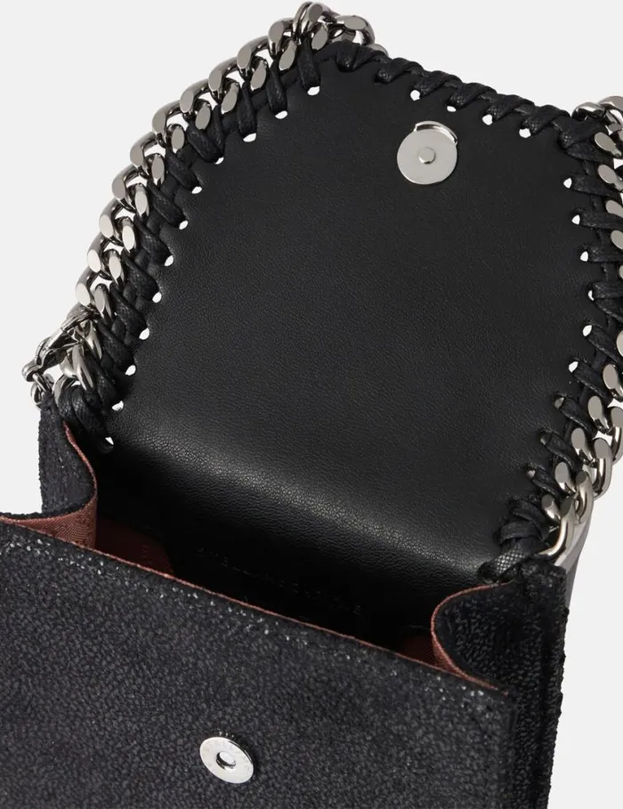 Women Falabella Crossbody Phone Pouch Black Stella McCartney Iconic Falabella Women Falabella Crossbody Phone Pouch Black Stella McCartney Iconic Falabella
