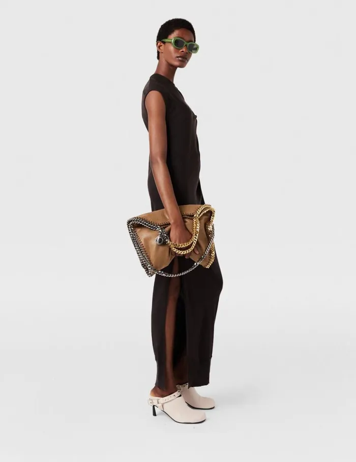 Women Falabella FoldOver Tote Bag Pecan Brown Stella McCartney TopHandle Bags Women Falabella FoldOver Tote Bag Pecan Brown Stella McCartney TopHandle Bags