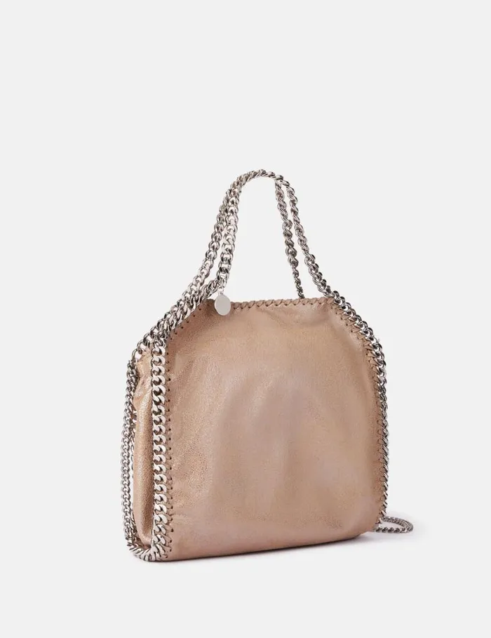 Women Falabella Pearl Mini Tote Bag Dusty Pink Stella McCartney TopHandle Bags