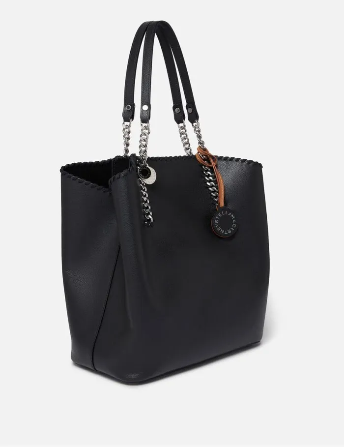 Women Falabella ReEdition Tote Bag Pitch Black Stella McCartney TopHandle Bags Women Falabella ReEdition Tote Bag Pitch Black Stella McCartney TopHandle Bags