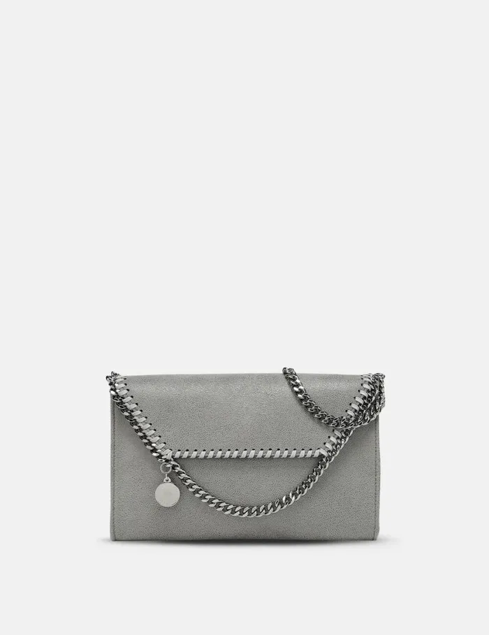 Women Falabella Wallet Crossbody Bag Light Grey Stella McCartney Mini Bags And Clutches Women Falabella Wallet Crossbody Bag Light Grey Stella McCartney Mini Bags And Clutches