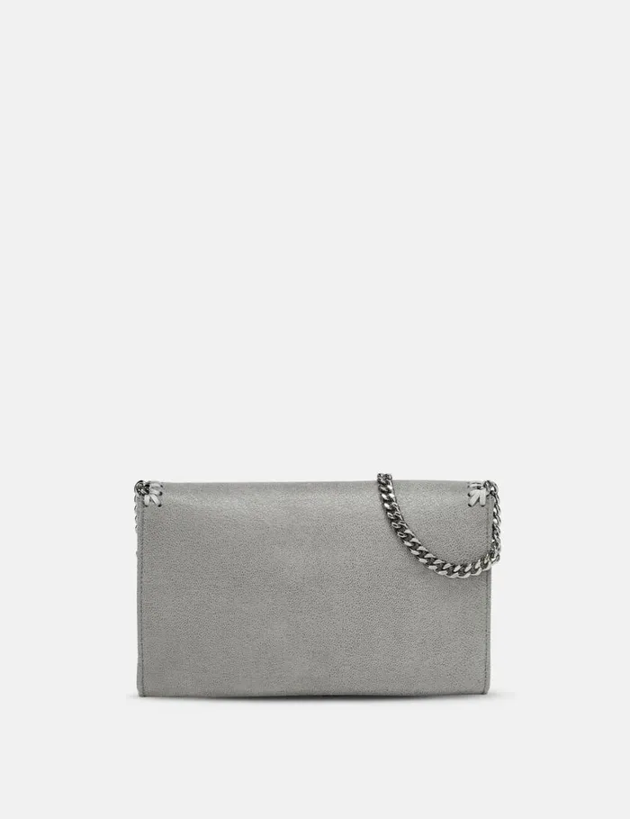 Women Falabella Wallet Crossbody Bag Light Grey Stella McCartney Mini Bags And Clutches