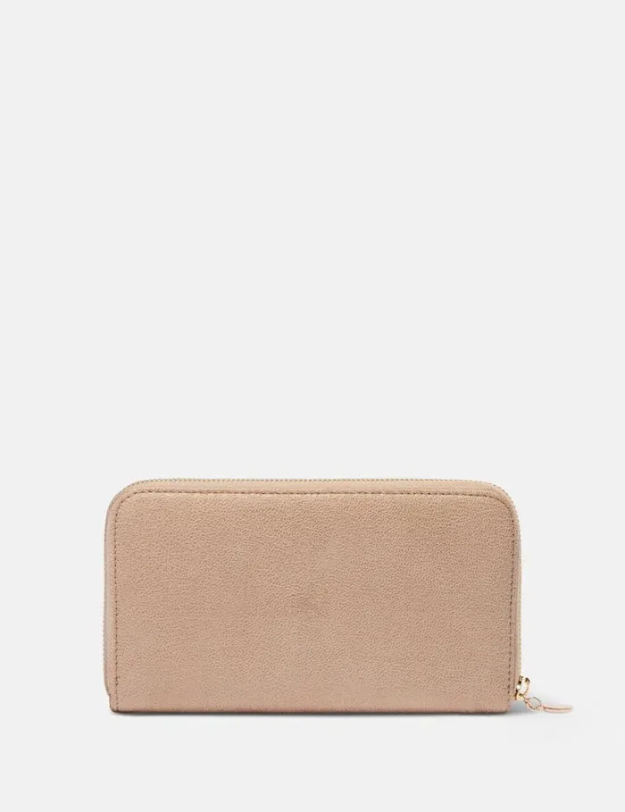 Women Falabella Zip Continental Wallet Butter Cream Stella McCartney Iconic Falabella