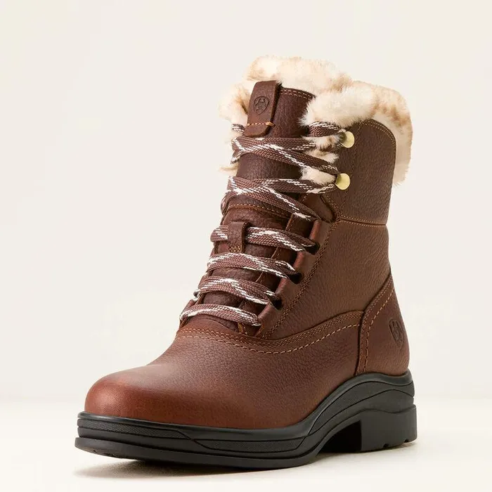 Women Fashion Boots Ariat Harper Sherpa Waterproof Boot Dark Brown