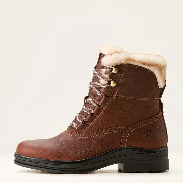 Women Fashion Boots Ariat Harper Sherpa Waterproof Boot Dark Brown