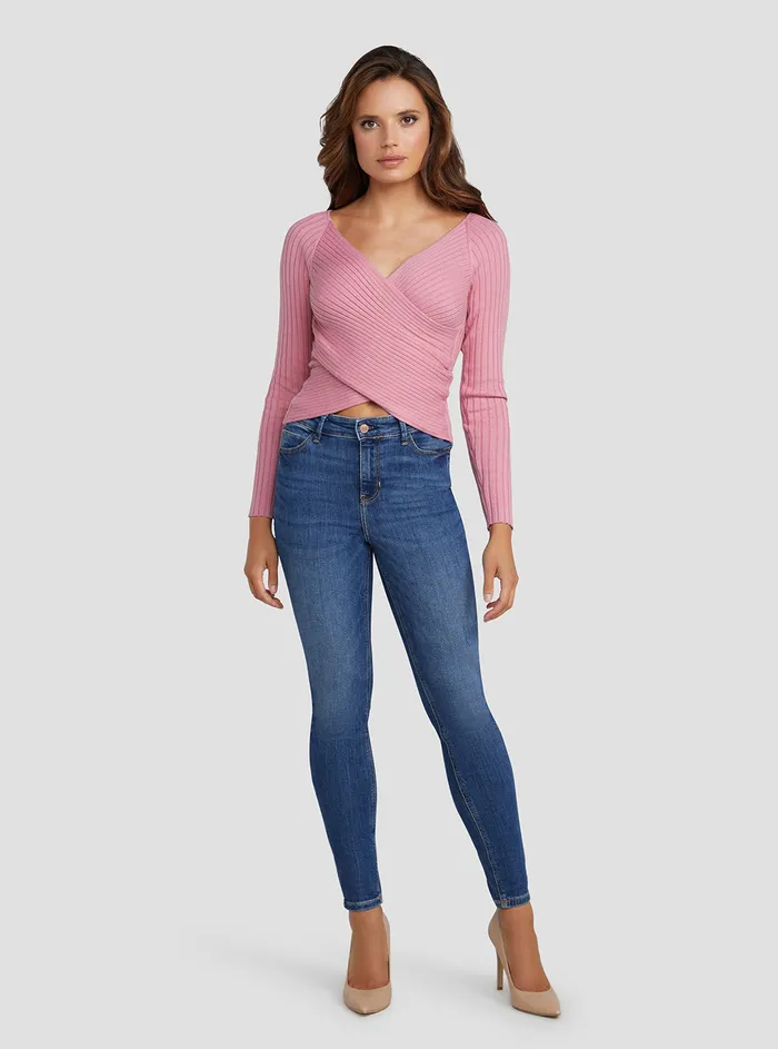 Women Fashion Tops GUESS Eco Think Pink Sabine Knit Top Women Fashion Tops GUESS Eco Think Pink Sabine Knit Top