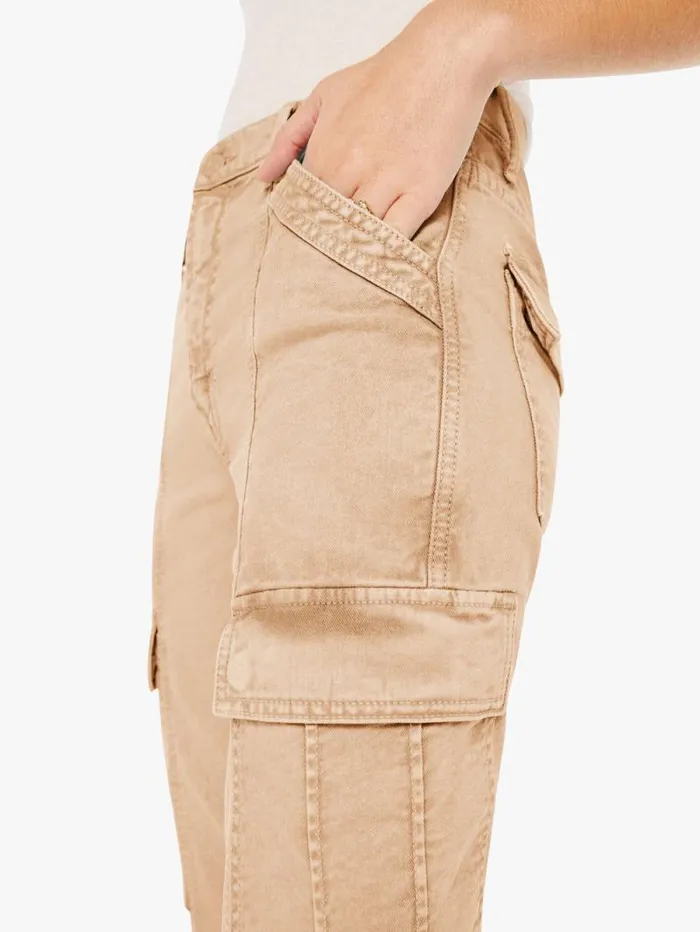 Women Flare Mother Denim The Swiss Army Desperado Heel Beige light