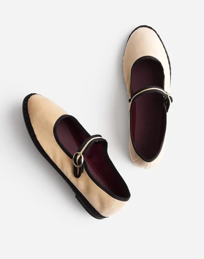 Women Flats and Loafers Madewell FlabelUS Theodora Mary Janes Earthy Mocha
