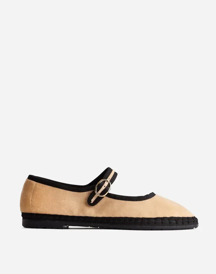 Women Flats and Loafers Madewell FlabelUS Theodora Mary Janes Earthy Mocha