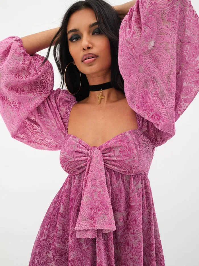 Women Francesca Mini Dress Purple For Love and Lemons Dresses Women Francesca Mini Dress Purple For Love and Lemons Dresses