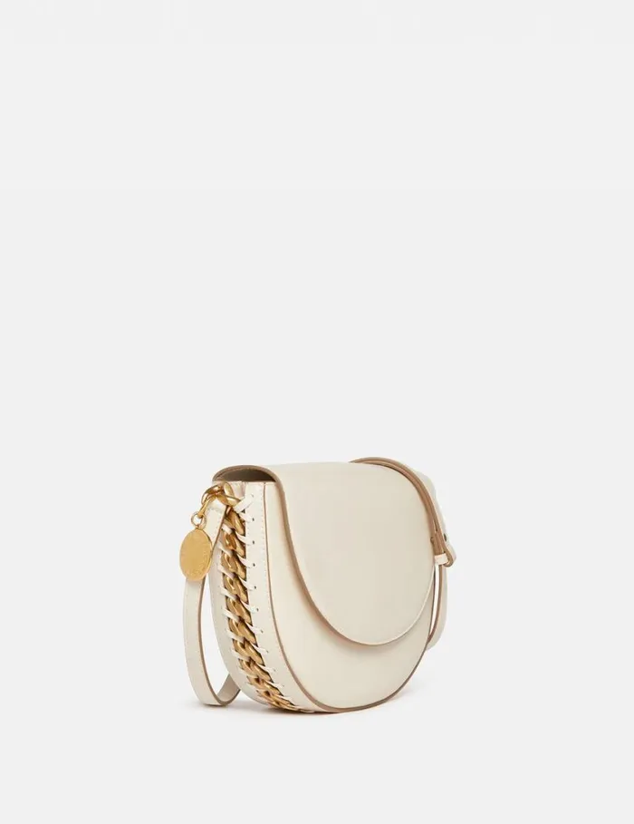 Women Frayme Medium Flap Shoulder Bag Pure White Stella McCartney Mini Bags And Clutches