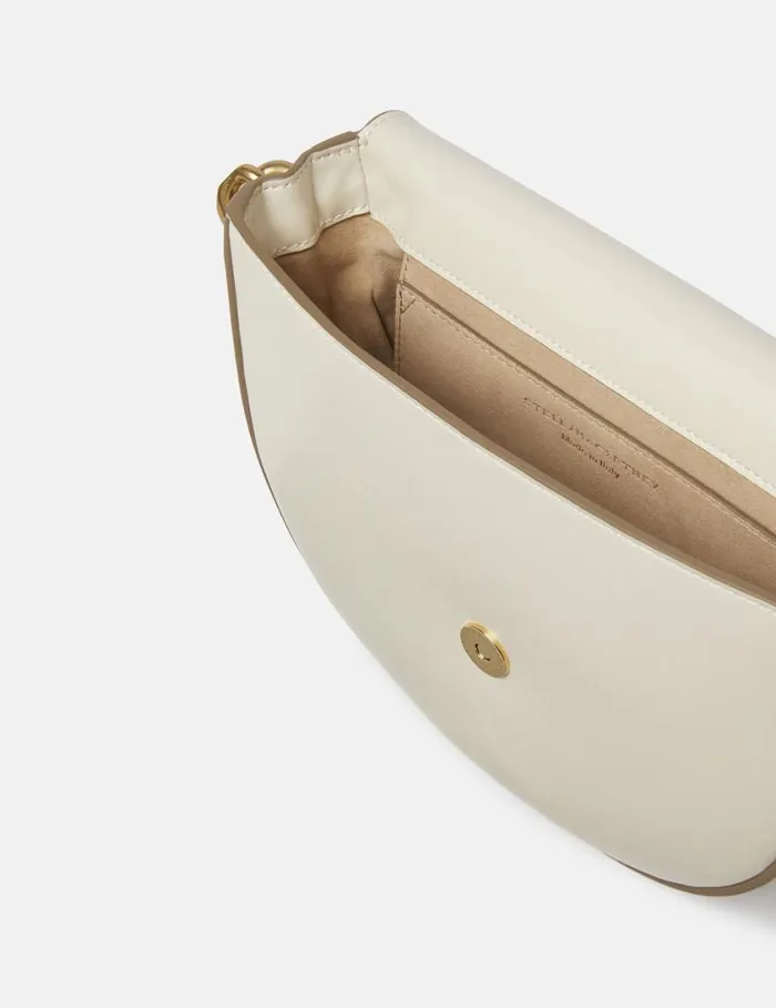 Women Frayme Medium Flap Shoulder Bag Pure White Stella McCartney Mini Bags And Clutches