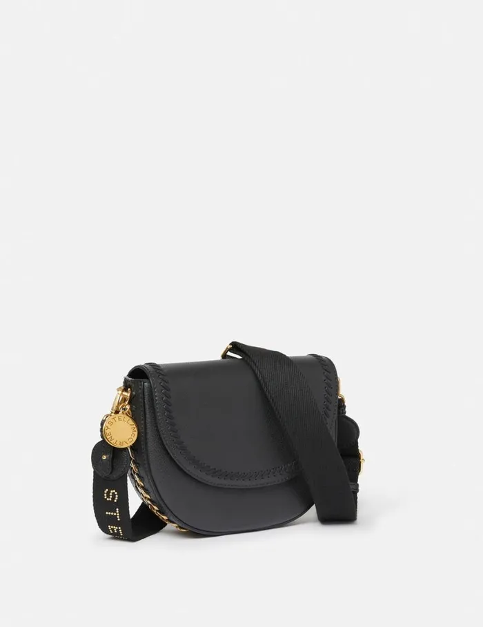 Women Frayme MIRUM Medium Flap Shoulder Bag Black Stella McCartney Frayme Bag Women Frayme MIRUM Medium Flap Shoulder Bag Black Stella McCartney Frayme Bag