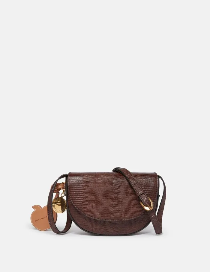 Women Frayme ScaleEmbossed Shoulder Bag Chocolate Brown Stella McCartney Mini Bags And Clutches Women Frayme ScaleEmbossed Shoulder Bag Chocolate Brown Stella McCartney Mini Bags And Clutches