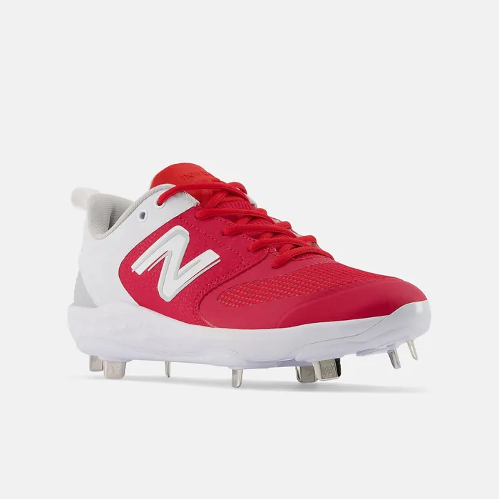 Women Fresh Foam X Velo V3 Metal Red With White New Balance Softball