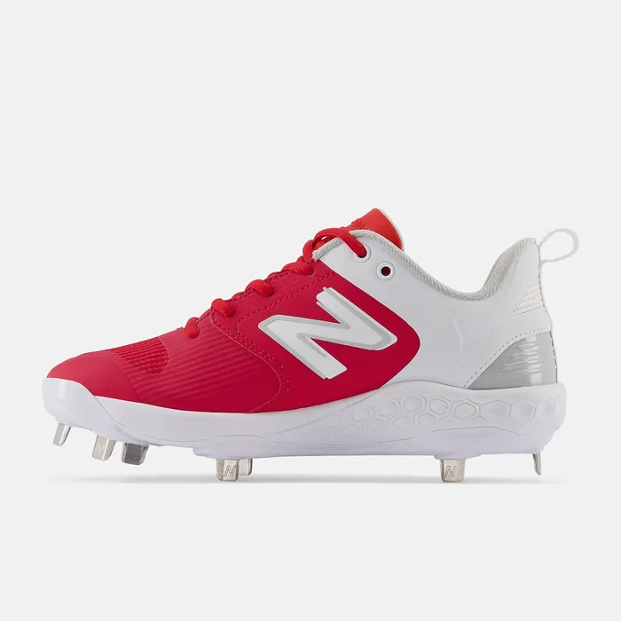 Women Fresh Foam X Velo V3 Metal Red With White New Balance Softball