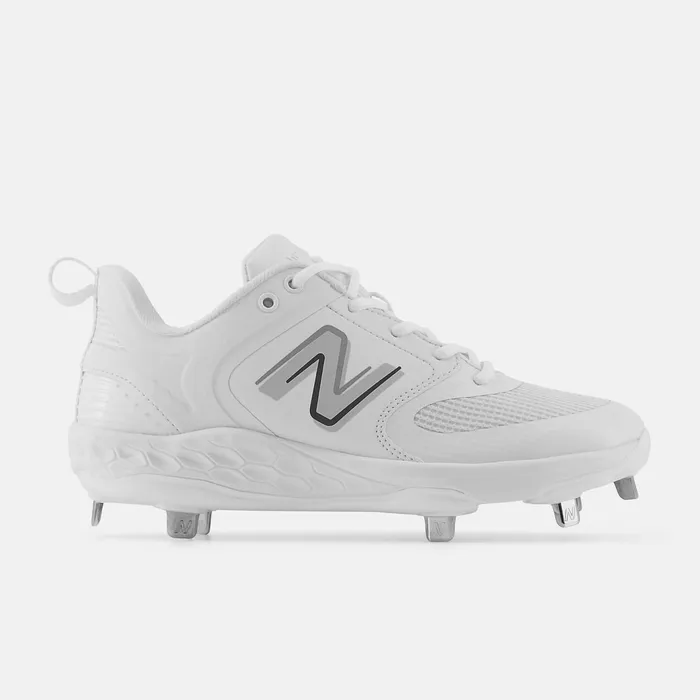 Women Fresh Foam X Velo V3 Metal White With Rain Cloud New Balance Softball