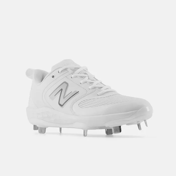 Women Fresh Foam X Velo V3 Metal White With Rain Cloud New Balance Softball