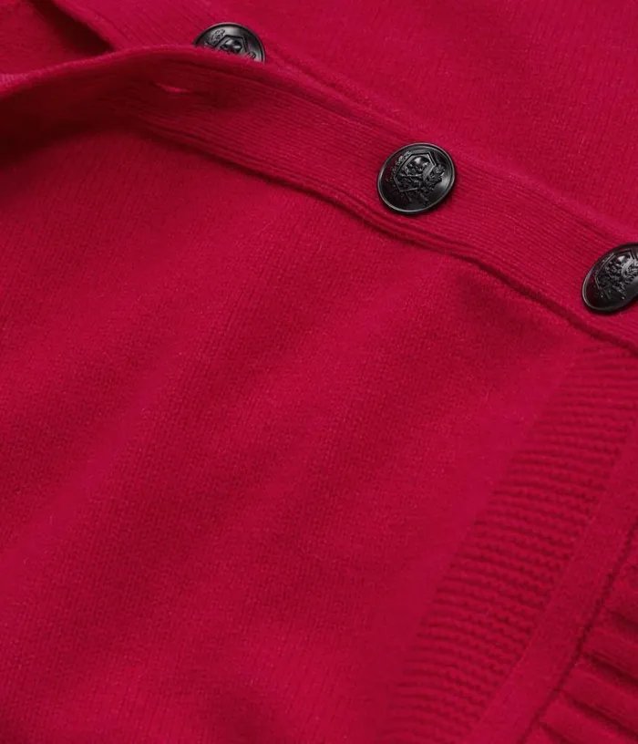 Women Fuchsia Wool And Cashmere Sweater With Buttons THE KOOPLES Sweaters
