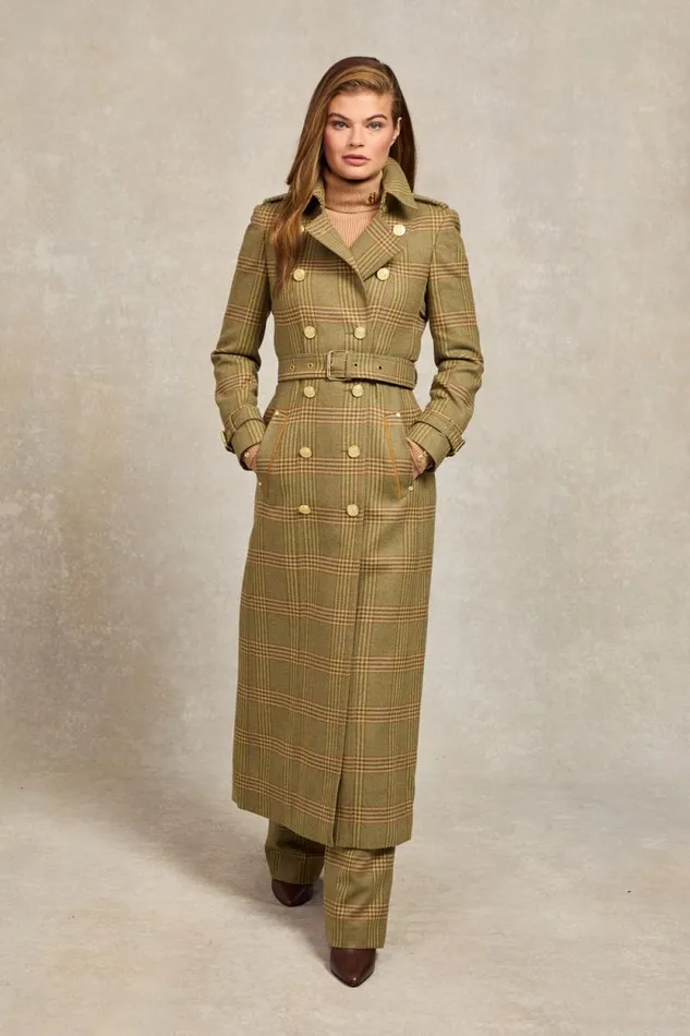 Women Full Length Marlborough Trench Coat Leveret Holland Cooper Tailoring