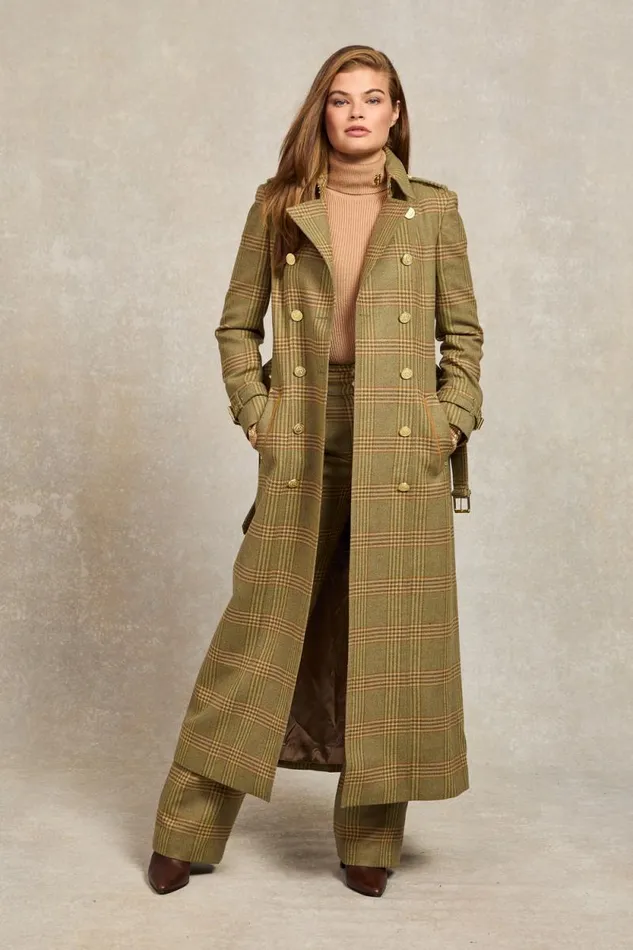 Women Full Length Marlborough Trench Coat Leveret Holland Cooper Tailoring